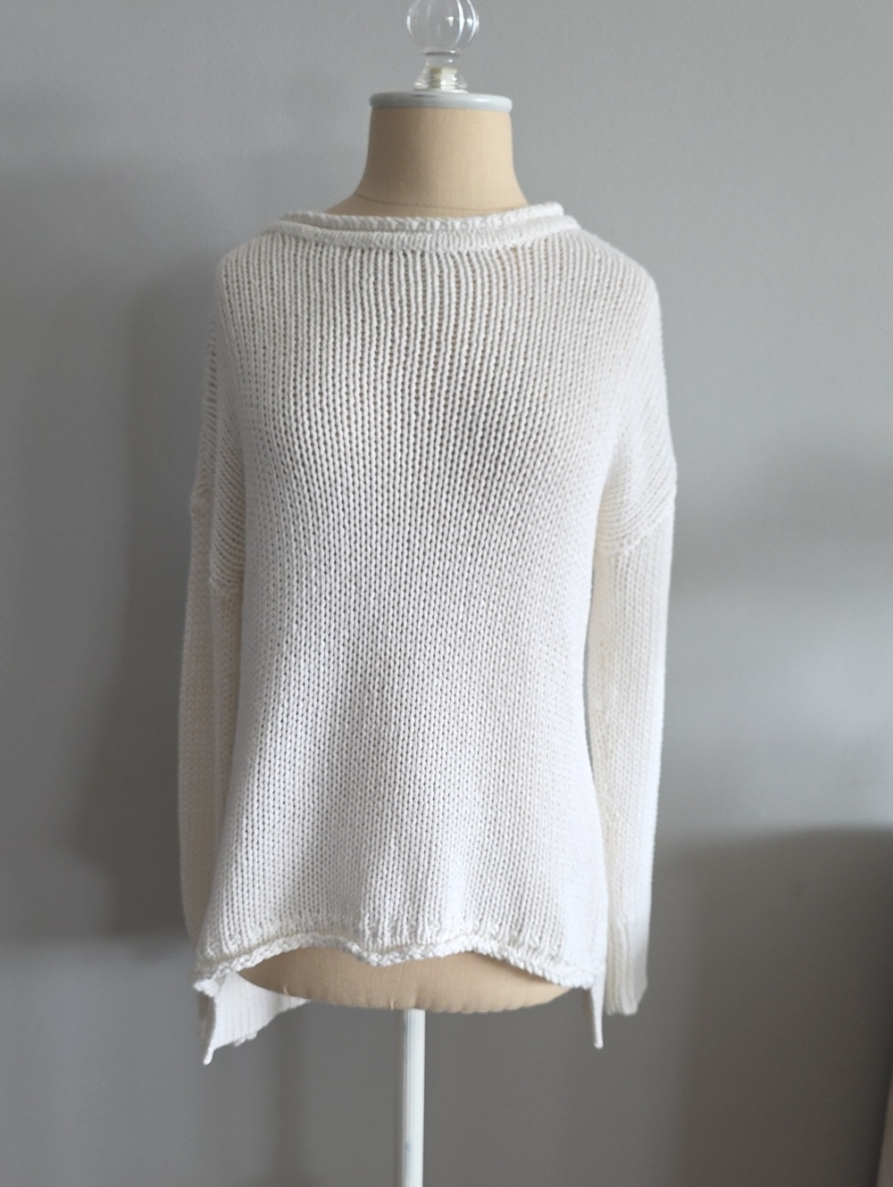 Hiho Women’s Cream Knit Pullover Sweater